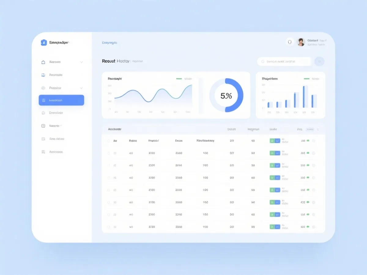 历史开奖记录与数据表格示意图